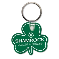 Key tag - shamrock - spot color. Flexible; 17 product colors;... from ASI...