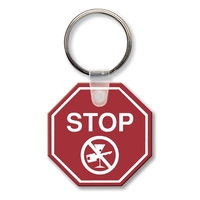 Key tag - stop sign - spot color. Flexible; 17 product... from ASI 80210...