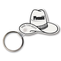 Key Tag - Western Hat - Spot Color