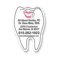 Magnet - tooth. Digital four color process print; stock 20 mil;... from ASI...