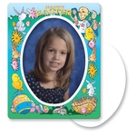 Magnet - Oval Center Easter Picture Frame - Full Color