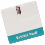 Badge Holder - 4 1/4 X 4 1/8" With Bulldog Clip
