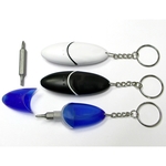 Screwdriver tool set keychain
