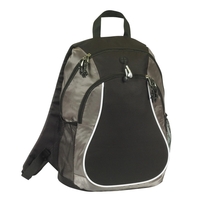 13" x 18.5" x 6.25" backpack with zipper closure, side pockets,... from ASI...
