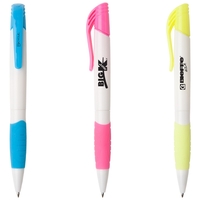 Malibu - Highlighter and twist-action ballpoint pen with rubber grip.... from...