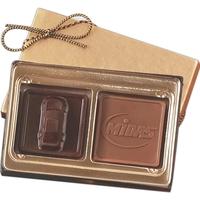 Custom Molded Chocolate Squares Gift Box