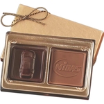 Custom Molded Chocolate Squares Gift Box