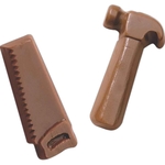 1 oz. Hammer shape molded chocolate piece