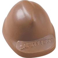 Hard hat shape molded chocolate