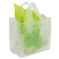 Frosty Clear Soft Loop Shoppers Bag (8" x 5" x 7 1/2")