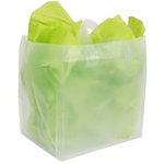 Frosty Clear Soft Loop Shoppers Bag (10" x 8" x 10")