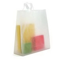 Frosty Clear Soft Loop Shoppers Bag