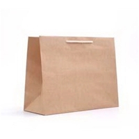 Tan Kraft 13" x 5" x 10" tote bag with pinstriped... from ASI 92480 Uniflex /...