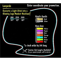 Vinyl lanyard for light stick.... from ASI 57713 Glow Promotions / Glow...