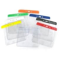 Horizontal Color Bar Vinyl Badge Holder (Blank)