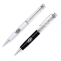 Tip twist action brass ballpoint pen with beautiful crystal insert... from...