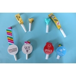 Tube or Noisemaker Blowouts w/ Custom Medallion or Blowouts