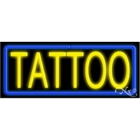 13" x 32" x 3" neon sign, mounted on an unbreakable... from ASI 30442 Above &...