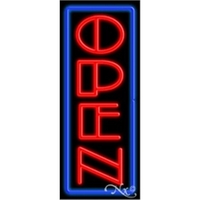 13" x 32" x 3" neon sign, mounted on an unbreakable... from ASI 30442 Above &...