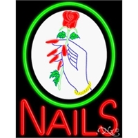 24" x 31" x 3" neon sign, mounted on an unbreakable... from ASI 30442 Above &...