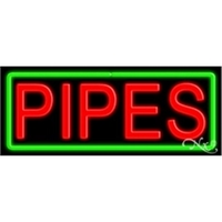 13" x 32" x 3" neon sign, mounted on an unbreakable... from ASI 30442 Above &...