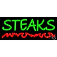 13" x 32" x 3" neon sign, mounted on an unbreakable... from ASI 30442 Above &...