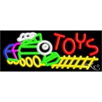 13" x 32" x 3" neon sign, mounted on an unbreakable... from ASI 30442 Above &...