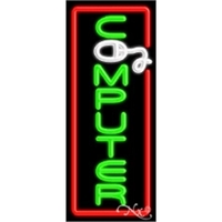 13" x 32" x 3" neon sign, mounted on an unbreakable... from ASI 30442 Above &...