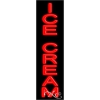 29" x 8" x 3" Ice Cream economic neon sign, mounted... from ASI 30442 Above &...