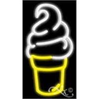 20" x 11" x 3" Ice Cream logo economic neon sign,... from ASI 30442 Above &...