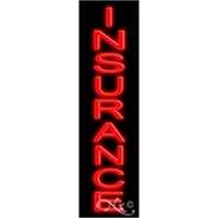 32" x 8" x 3" Insurance economic neon sign, mounted on... from ASI 30442...