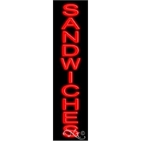 32" x 8" x 3" Sandwiches economic neon sign, mounted on... from ASI 30442...