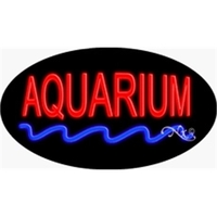 17" x 30" x 3" oval shaped, flashing neon sign; for... from ASI 30442 Above &...