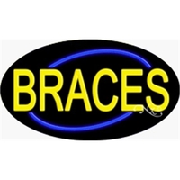 17" x 30" x 3" oval shaped, flashing neon sign; for... from ASI 30442 Above &...