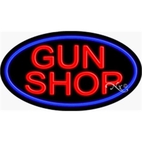 17" x 30" x 3" oval-shaped neon sign with flashing lights;... from ASI 30442...