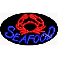 17" x 30" x 3" oval-shaped neon sign with flashing lights;... from ASI 30442...