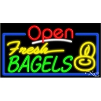 20" x 37" x 3" neon sign with open, for indoor... from ASI 30442 Above &...
