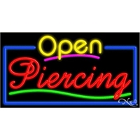 20" x 37" x 3" neon sign with open.... from ASI 30442 Above & Beyond...