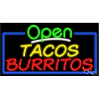 20" x 37" x 3" neon sign with open.... from ASI 30442 Above & Beyond...