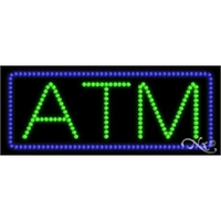 11" x 27" x 1" ATM LED sign with high visibility,... from ASI 30442 Above &...