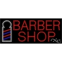 11" x 27" x 1" Barber Shop LED sign with high... from ASI 30442 Above &...