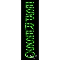 24" x 7" x 1" Espresso economic LED sign with high... from ASI 30442 Above &...