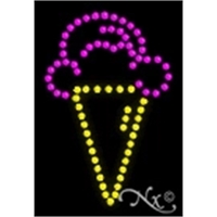 16" x 11" x 1" Ice Cream logo LED sign with... from ASI 30442 Above & Beyond...