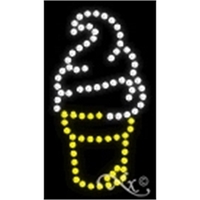 16" x 11" x 1" Ice Cream logo LED sign with... from ASI 30442 Above & Beyond...