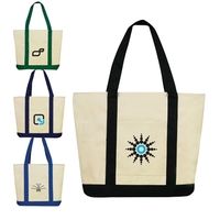 Canvas boat bag with main full zipper gusset compartment.... from ASI 40544...