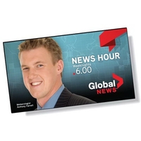 Magnetic business card white vinyl topcoat. Full color imprint.... from ASI...