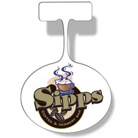 Plastic Shelf Dangler Full Color Imprint