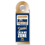 Plastic Door Knob or Shower Hanger Full Color Imprint