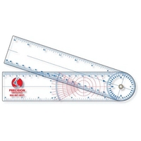Goniometer Ruler Stock Shape (1.75"x14.25") Clear Plastic