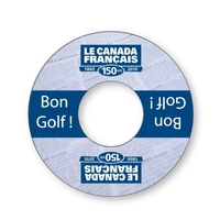 Golf cup advertising ring is made of white PVC plastic.... from ASI 87400...